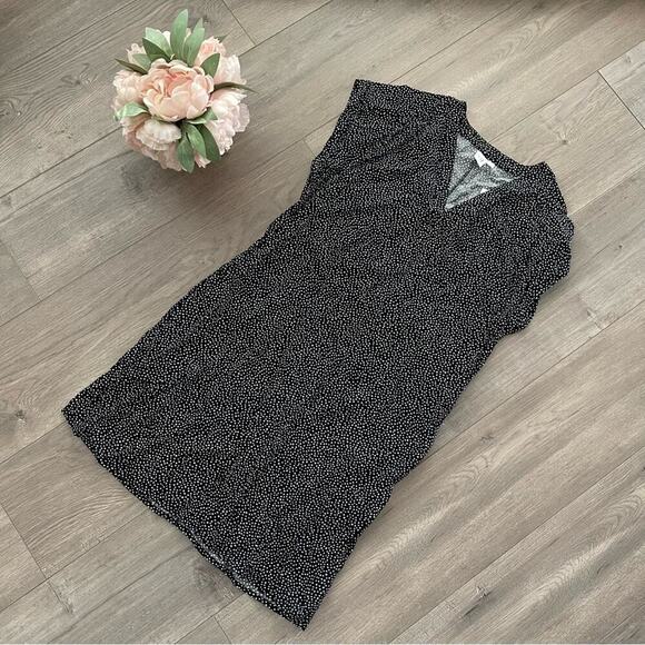 New GAP Black & White Mini Polka Dot Shift Dress - Picture 2 of 5